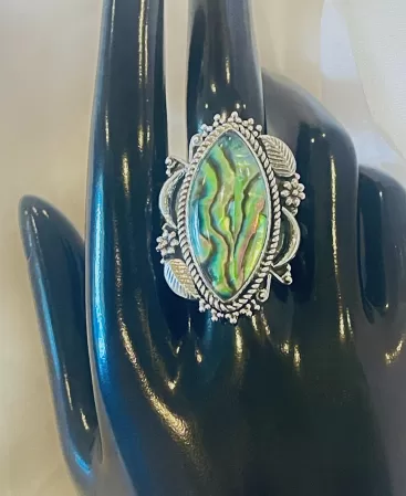 Marquise Abalone Ring