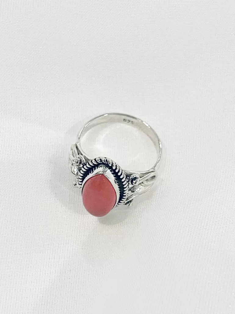 pink jade ring
