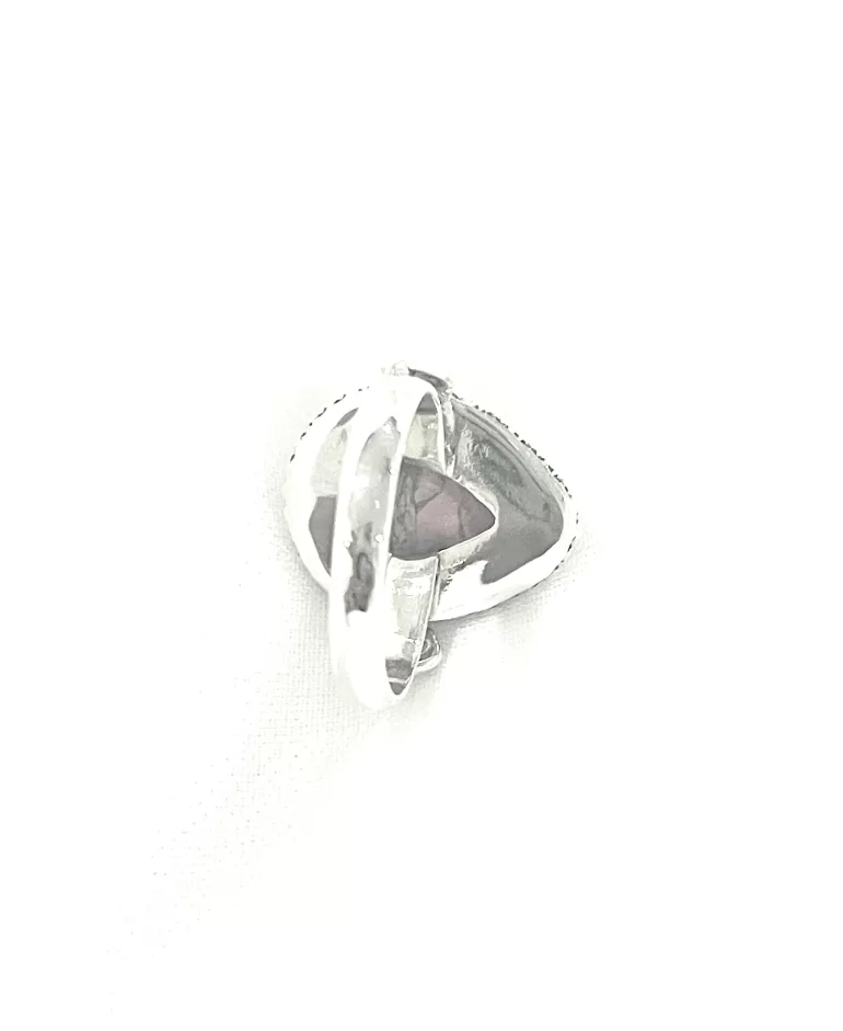 sterling silver teardrop ring